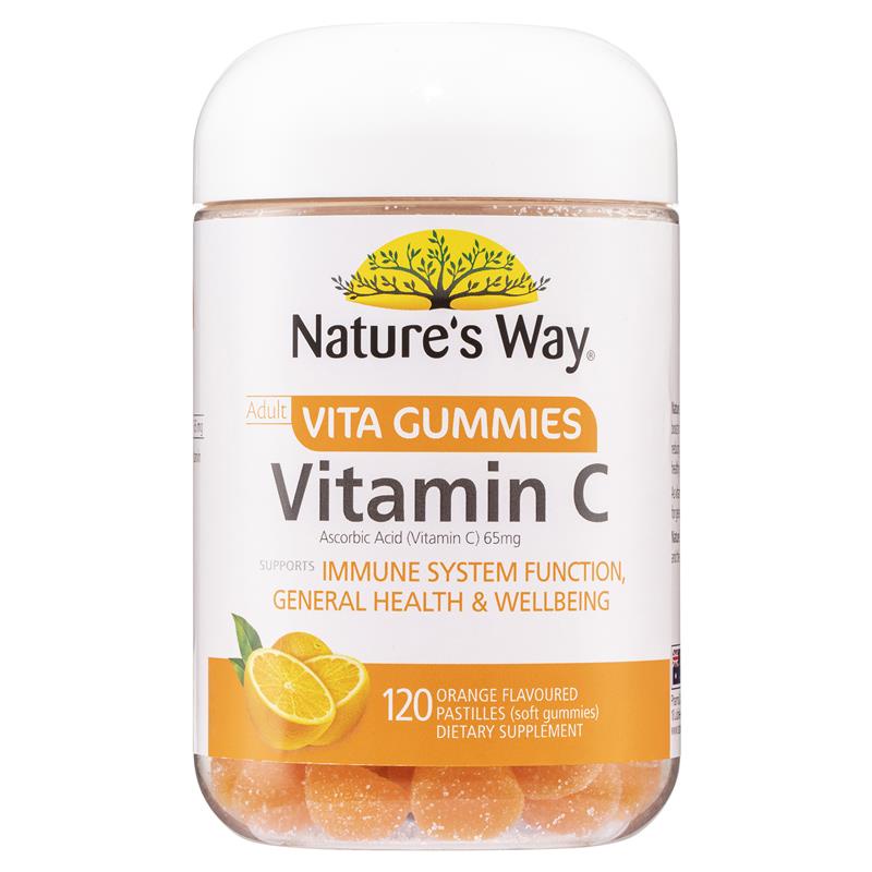 Kẹo mềm Nature's Way Adult Vita Gummies Vitamin C 120 viên, bổ sung vitamin C vị cam, hỗ trợ tăng sức đề kháng