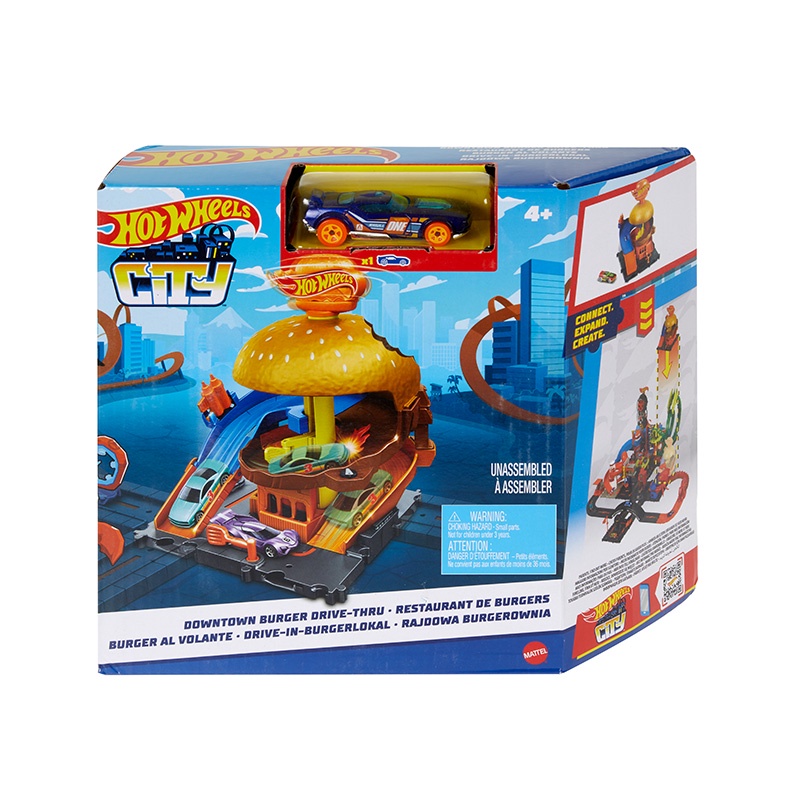 Đồ Chơi HOT WHEELS Cửa Hàng Burger Hot Wheels City HDR26/HDR24