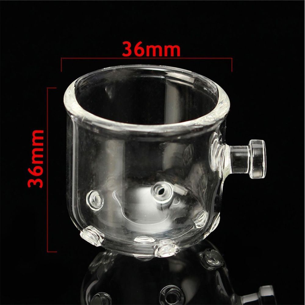 YIYU 1 cốc thủy tinh đựng thức ăn cho cá 36*36cm