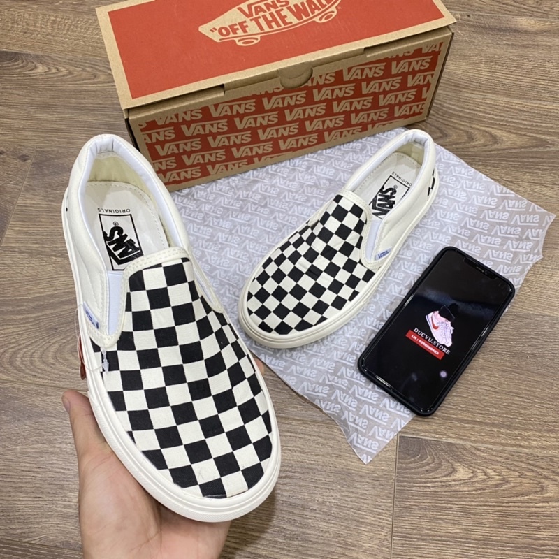 Giầy vans caro chekboat ( full box + free ship )