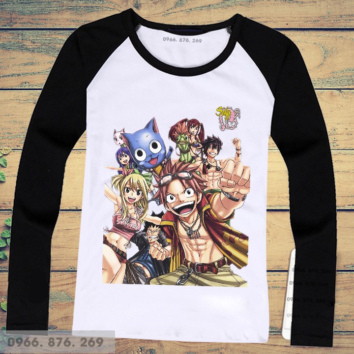 Áo thun dài tay fairy tail theo yêu cầu | BigBuy360 - bigbuy360.vn