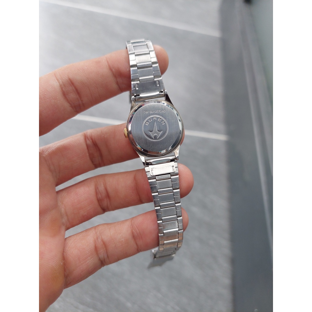 Đồng hồ Thuỵ Sĩ nữ Buren chạy pin hàng Si