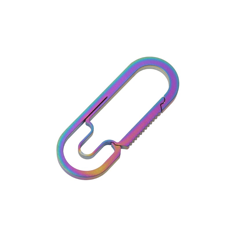 Móc khóa cài carabiner bằng hợp kim titan EDC dành cho cắm trại ngoài trời