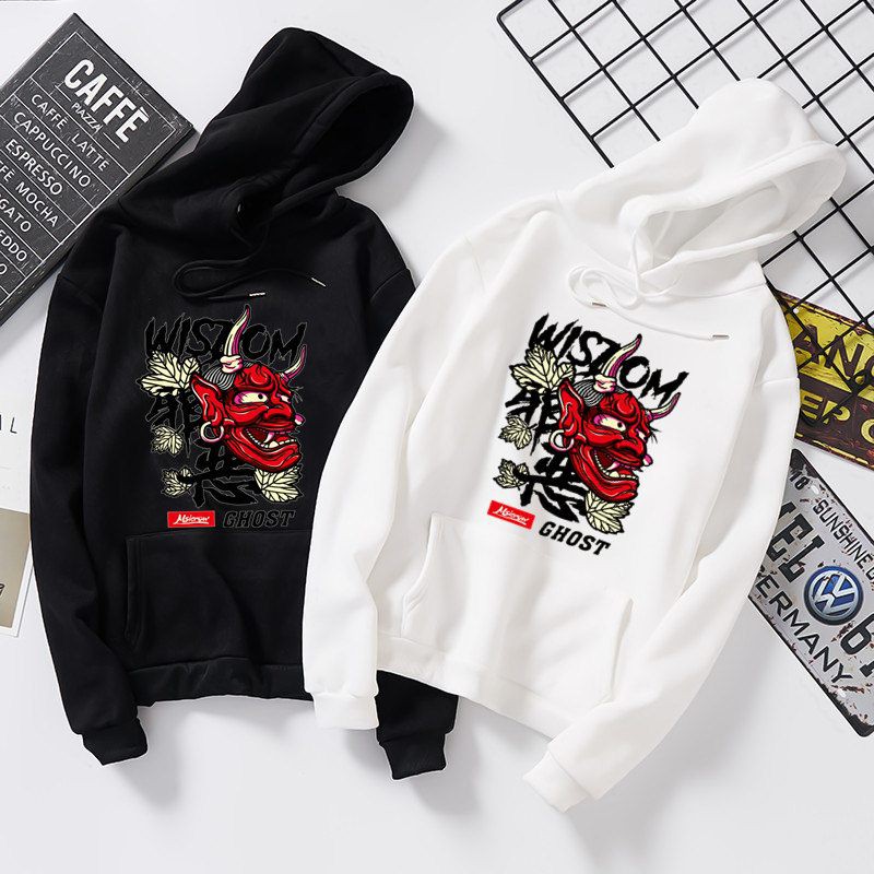 Áo Hoodie Unisex Dài Tay Phong Cách Nhật Bản Harajuku Dành Cho Cặp Đôi | BigBuy360 - bigbuy360.vn