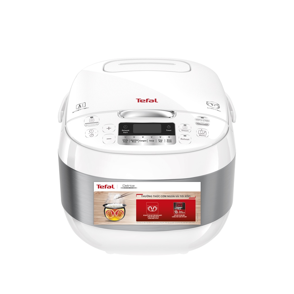 [Mã ELTEFALWL5 giảm 10% đơn 500K] Nồi cơm điện tử Tefal RK752168 - 1.8L, 750W