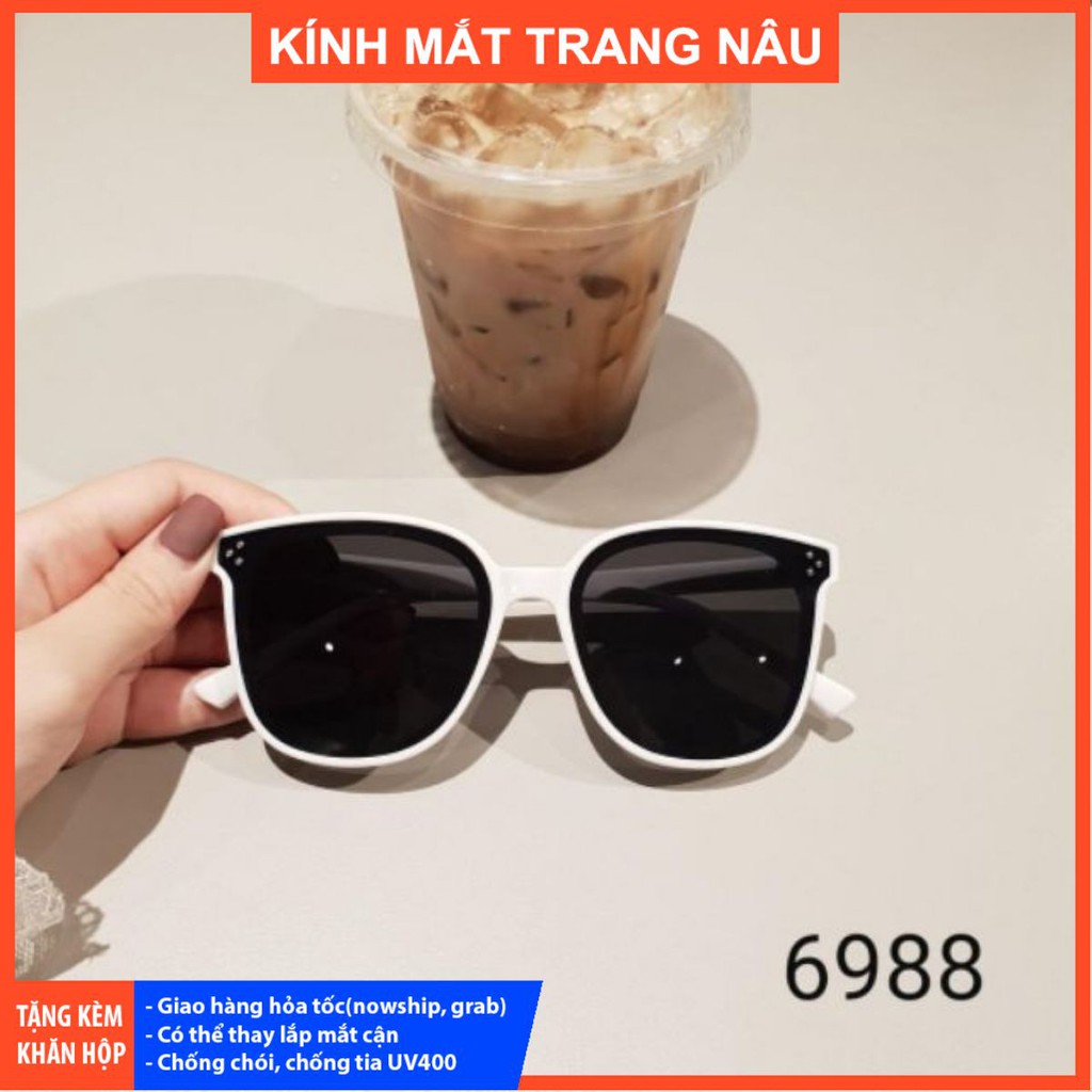 Gọng kính mát thời trang - Ảnh thật 100% tặng kèm khăn hộp 6988