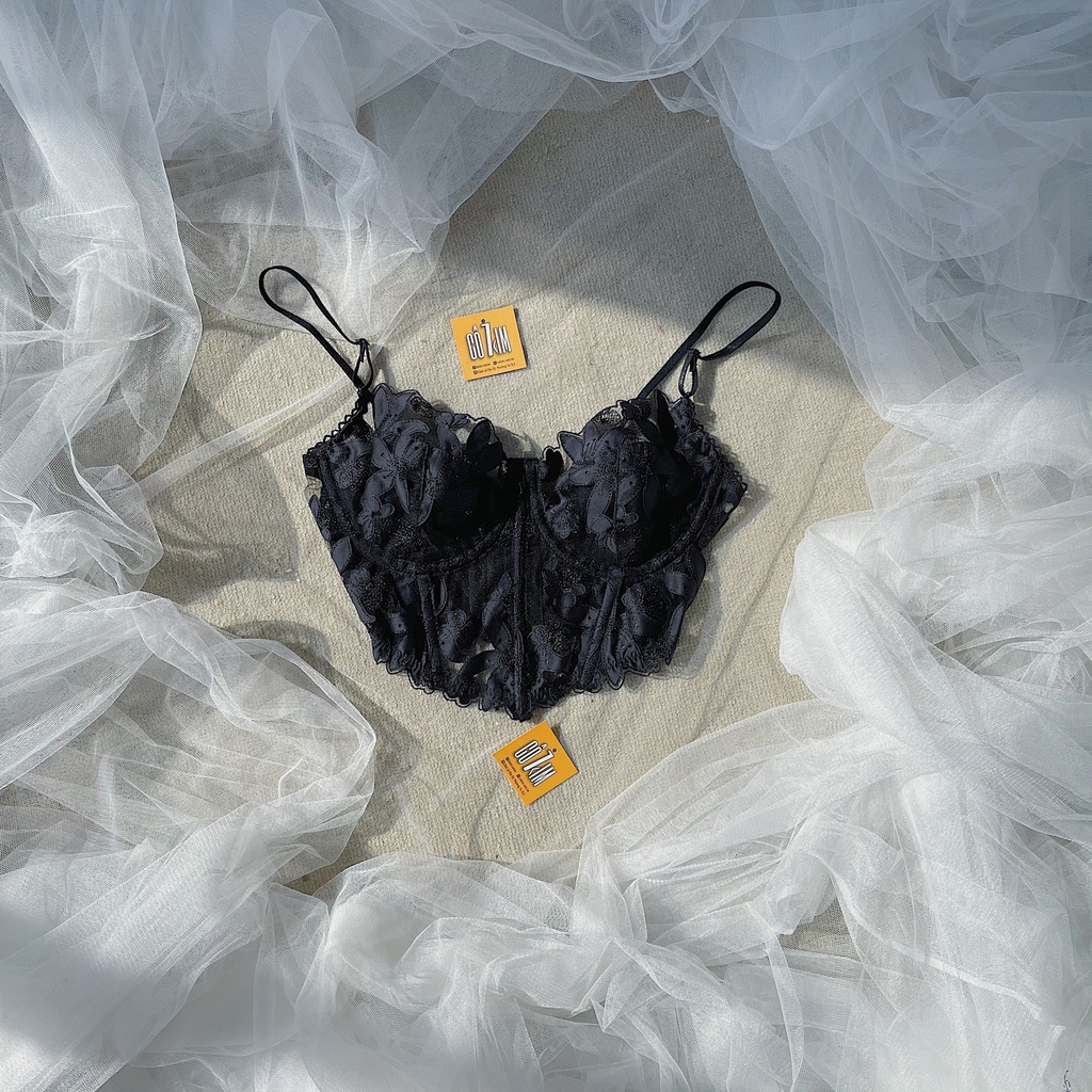 Áo corset chéo ren hoa quyến rũ ôm quả Cô Kim 7 | BigBuy360 - bigbuy360.vn