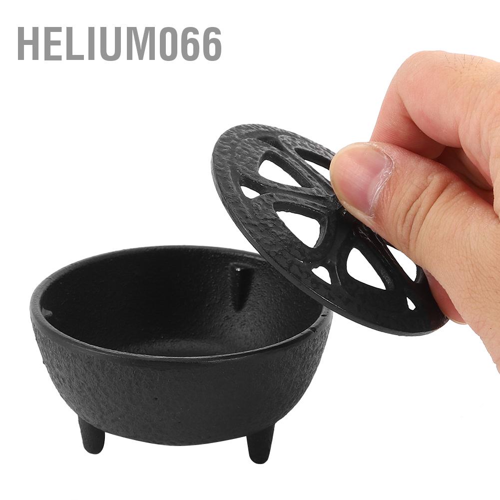 Hoa sen bằng gang ‑ Đầu đốt hương liệu có hình dạng để trang trí nội thất Helium066