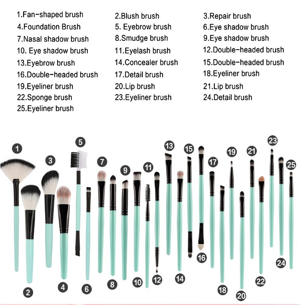 Set 25 cây cọ MAANGE chuyên dụng trong trang điểm