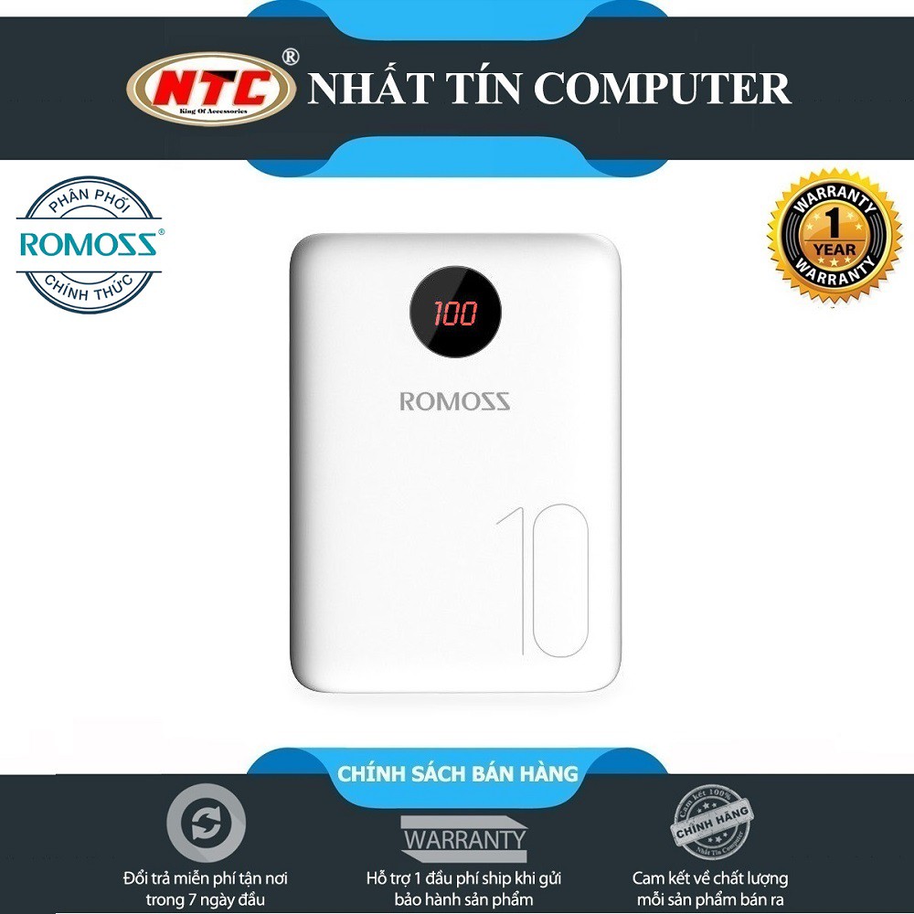 Sạc Dự Phòng Romoss OM10 10000mAh