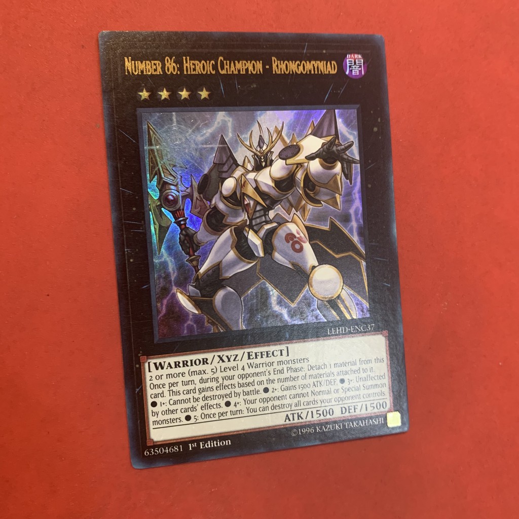 Thẻ Bài Yugioh Chính Hãng] Number 86: Heroic Champion-Rhongomyniad