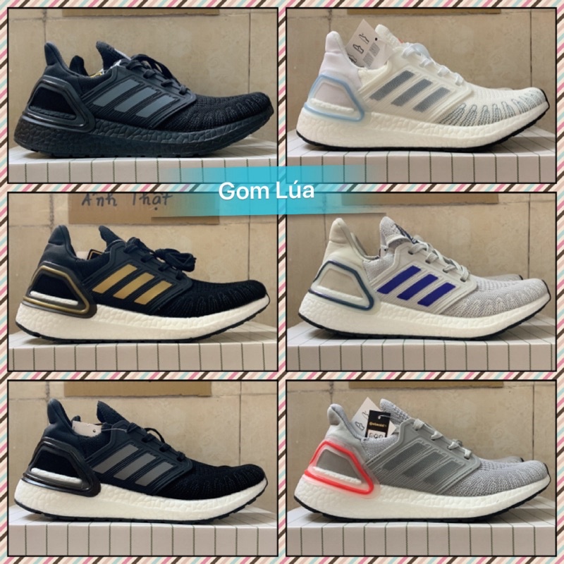 Giày Ultra boost 6.0 Trắng Ghi Xám Đen vàng