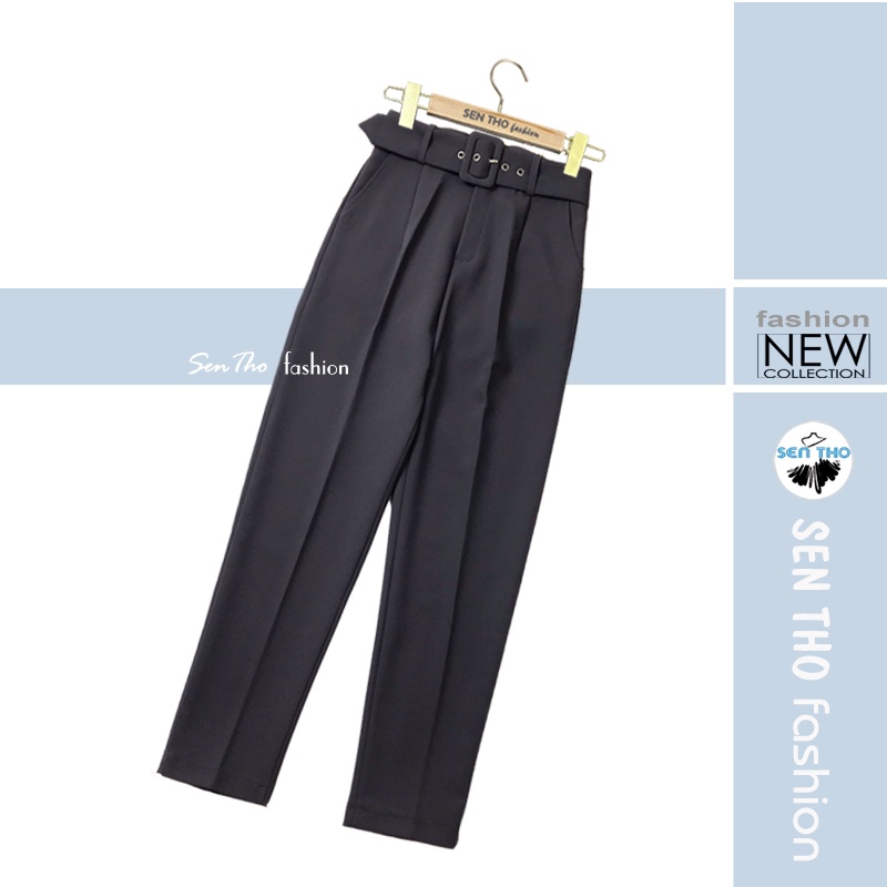 [Mã SKAMFSW175 giảm 10K đơn 50K] Quần Baggy Kèm Đai Công Sở Cao Cấp Chất Siêu Đẹp Mặc Sang Trọng Thanh Lịch