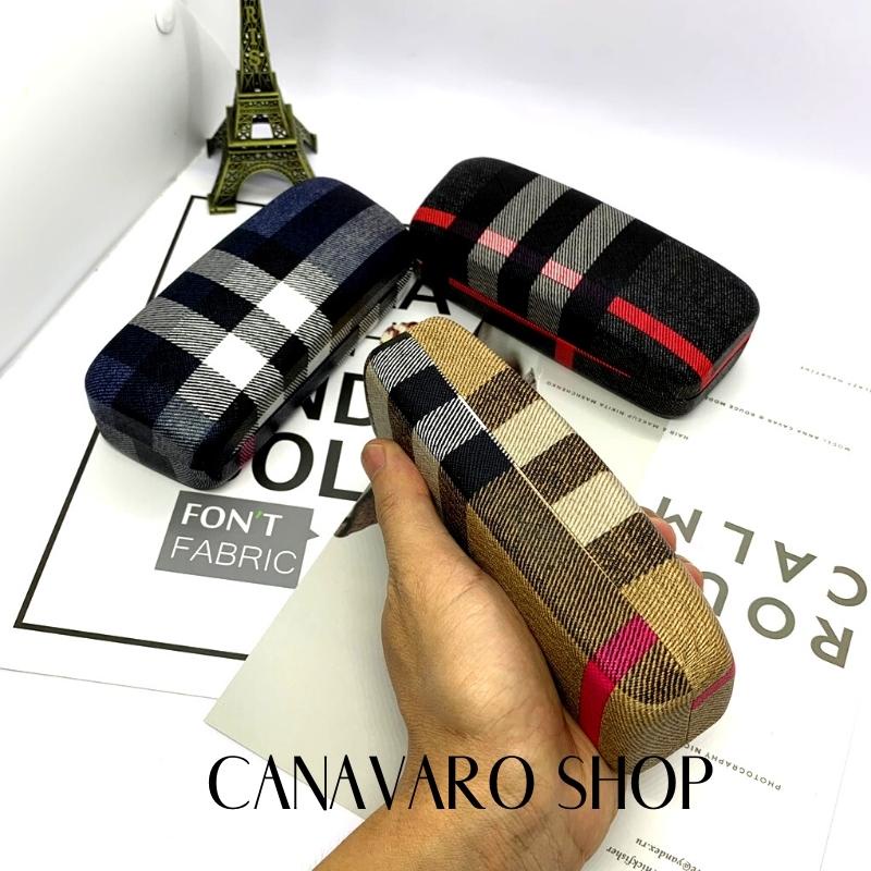 Hộp đựng kính râm kính mát to cao cấp thời trang chống sốc size 16 x 6.5 x 4.4cm CANAVARO SHOP CN1105