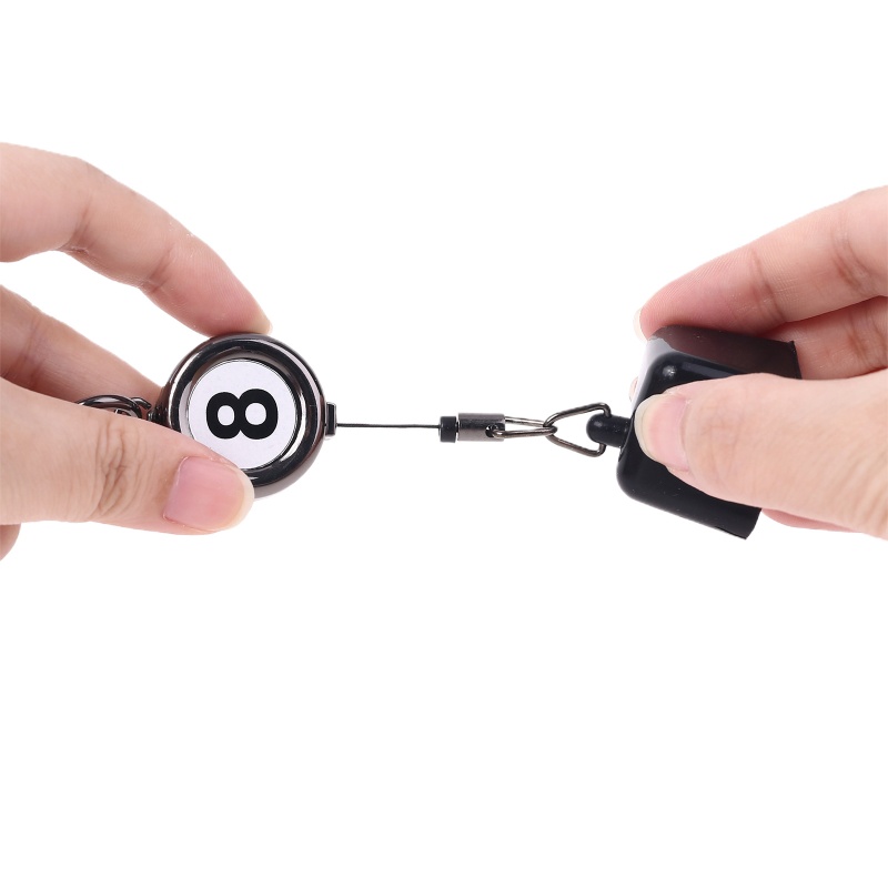 SUN Portable Retractable Billiards Snooker Pool Cue Chalk Holder Drawing Keys Chain