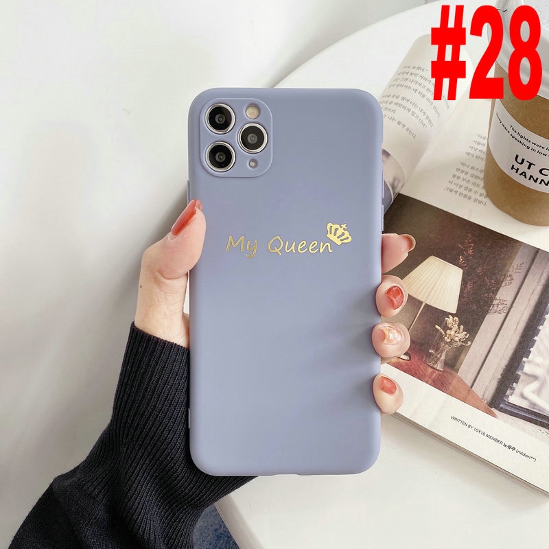 ST|【COD&Ready Stock】Couple King Queen Soft Case for OPPO Reno 3 A15 A15S A54 A53 A33 A93 2020 A52 A92 A31 A91 A5 A9 2020 A3s A5s A7 A12 A12e A39 A57 A83 F1s F1 F3 Plus F5 Youth F9 Pro F11 K3 Realme C1 X