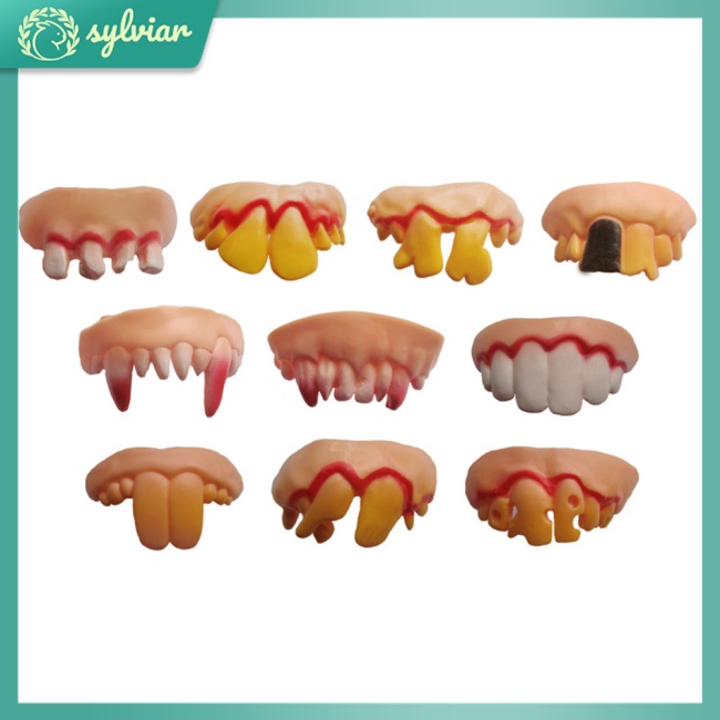 Hàm Răng Giả Mềm Hóa Trang Halloween Vui Nhộn