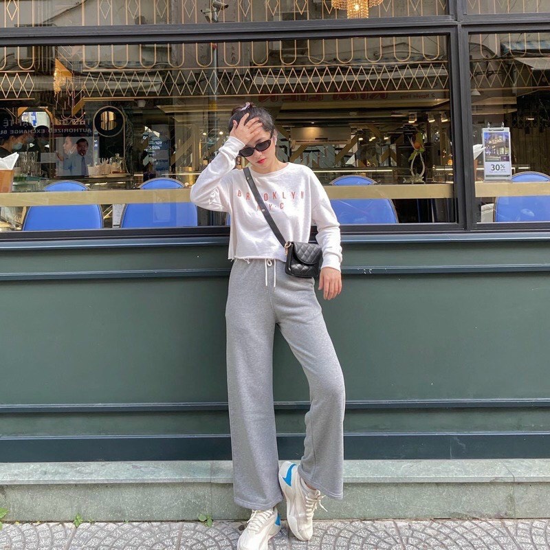 QUẦN DÀI ỐNG RỘNG CHẤT DA CÁ DÀY MỊN TỚI 70KG