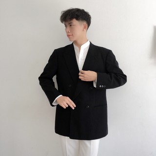 Áo Blazer Nam Đen phong cách Hàn quốc giá rẻ [ 280K ] - Hàng 2hand tuyển chọn loại 1