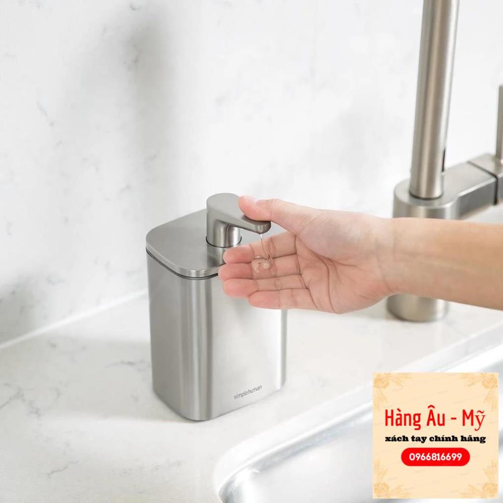 Chiết xà phòng cao cấp SIMPLEHUMAN Full inox