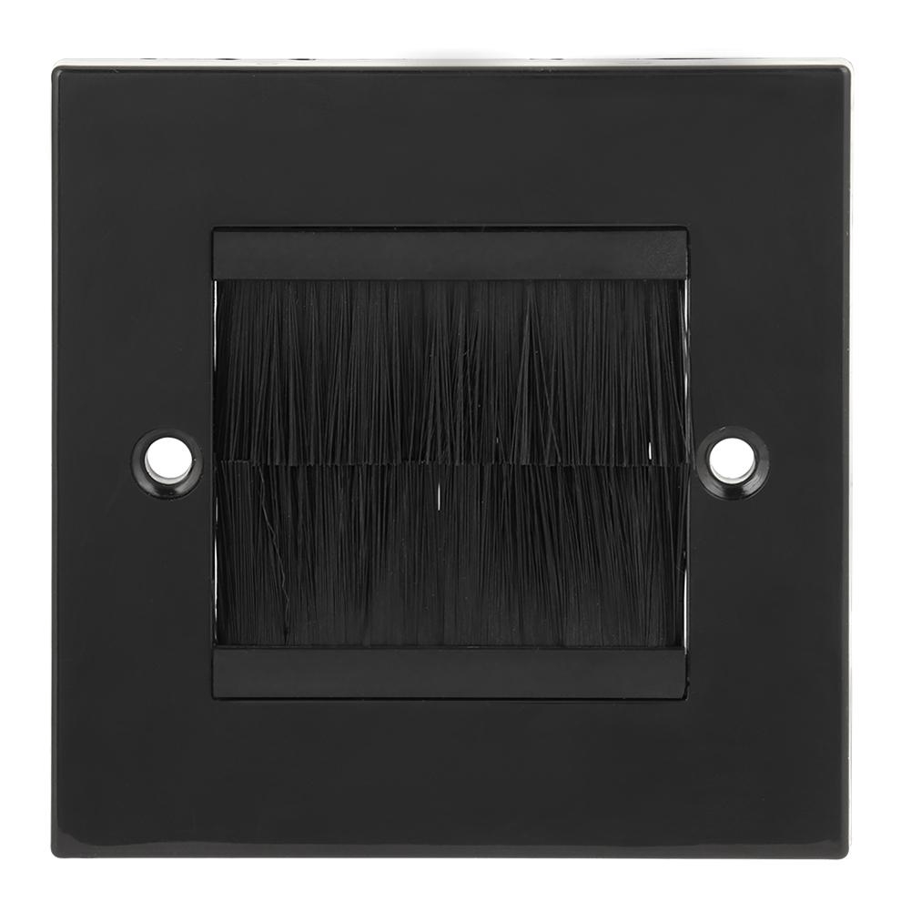 Allinit Dust Prevention Brush Cable Wall Plate Port Insert Cover Outlet Mount Panel