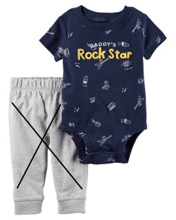 Áo Bodysuit Carters xuất dư
