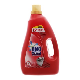 Nước giặt OMO Matic 3X xoáy bay vết bẩn chai 2.7kg