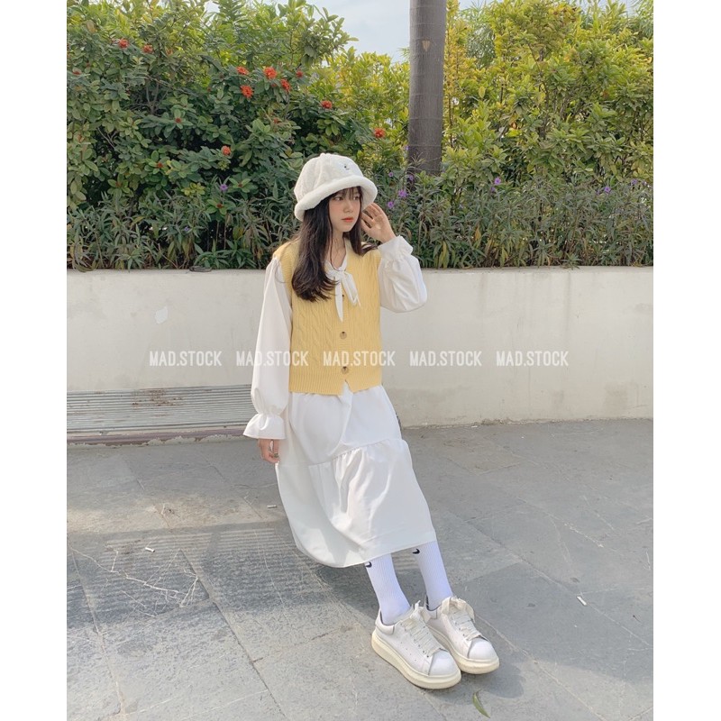 🌿 VÁY TRẮNG DÀI BÁNH BÈO BUỘC NƠ 💚 VÁY BABYDOLL MẶC KỶ YẾU, Đà Lạt siêu đẹp | BigBuy360 - bigbuy360.vn