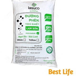 Đường phèn trắng tinh khiết dạng hạt Lam Sơn 500g, 1kg