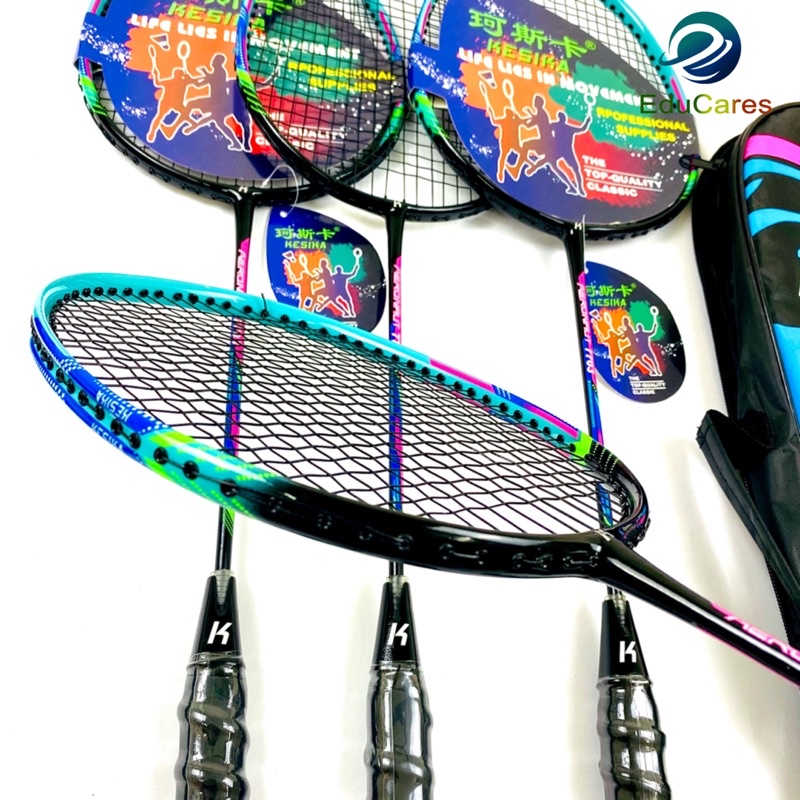 Bộ 2 vợt cầu lông KESIKA 100% Khung Crom Siêu Bền Đẹp TẶNG ngay 2 quả cầu - Hàng đẹp mãn nhãn