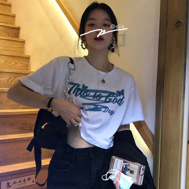 Áo Thun Ngắn Tay Dáng Rộng Thiết Kế Độc Đáo Cho Nữ JL-TX-43