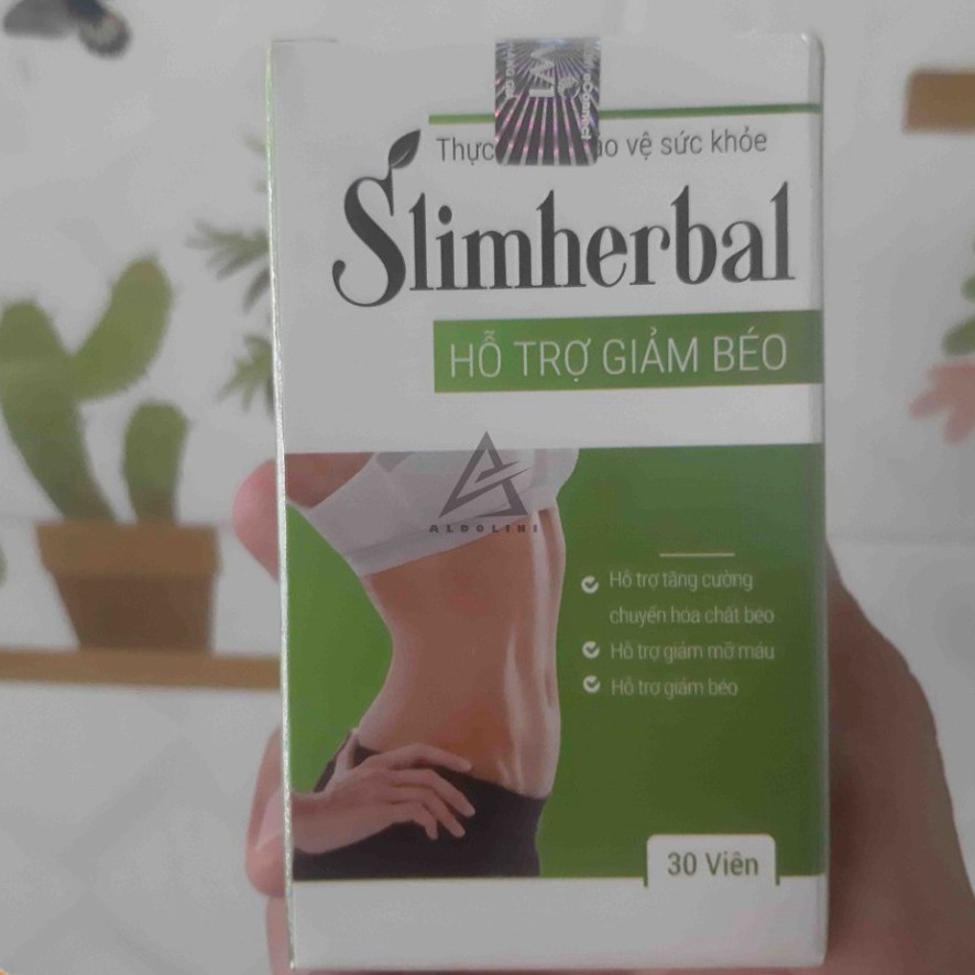 Slim Herbal Viên Uống Giảm Cân - Dáng Gọn Eo Thon Đánh Tan Mỡ Thừa - Hộp 30 Viên