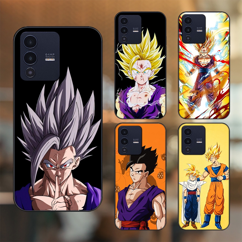 Ốp lưng Vivo V23 5G viền đen in hình Gohan Dragon Ball