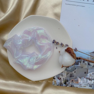 Dây buộc tóc vải Hologram Scrunchie, Cột tóc nữ MERA Accessories