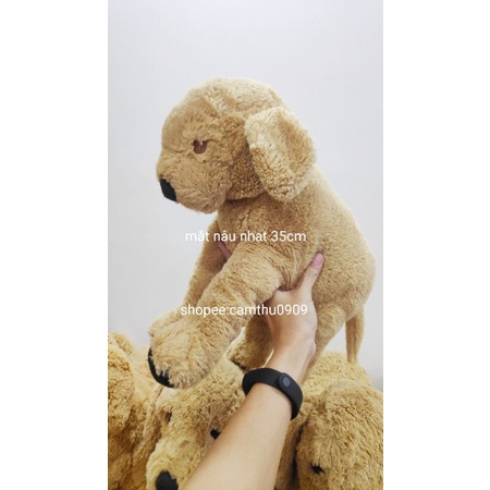 Chó nhồi bông GOLDEN GOSIG IKEA -gối ôm chó nâu lông mịn- chính hãng
