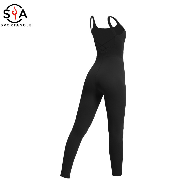 Áo liền quần thể thao SPORTSANGEL đan dây chéo lưng gợi cảm cho nữ