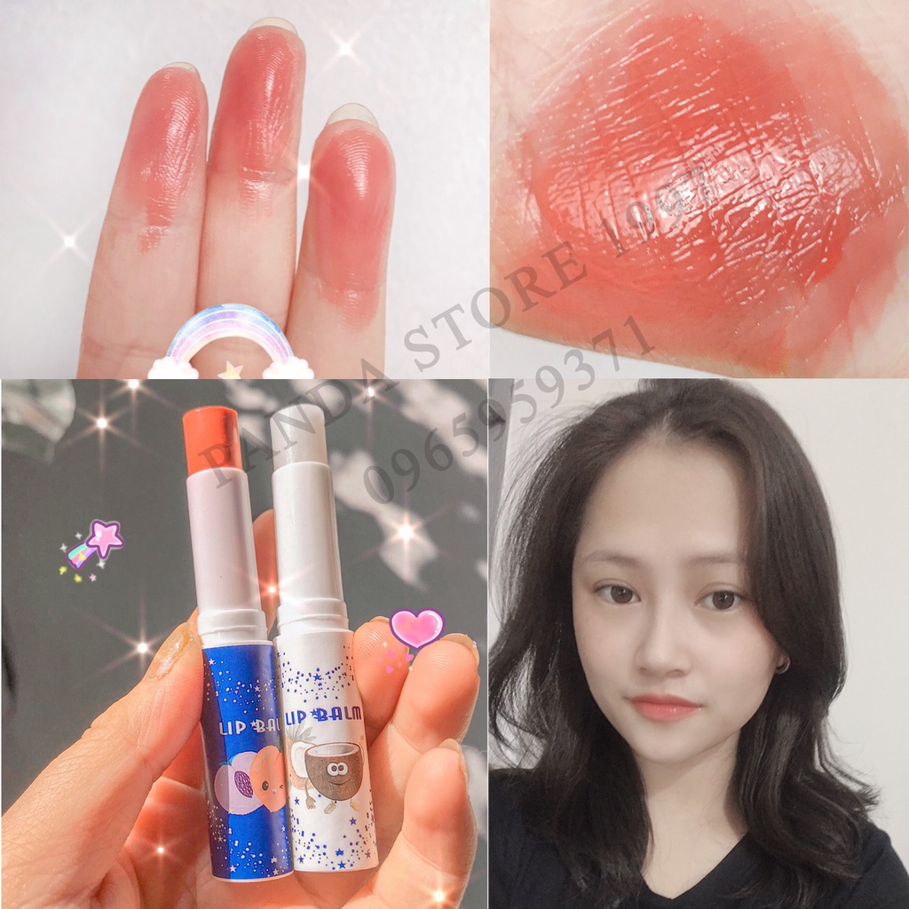 Son dưỡng đào hồng môi Lip Balm