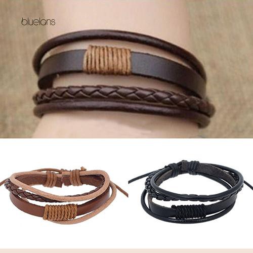 Vòng Tay Giả Da NhiềU SợI ĐíNh Trang Trí Xinh XắN