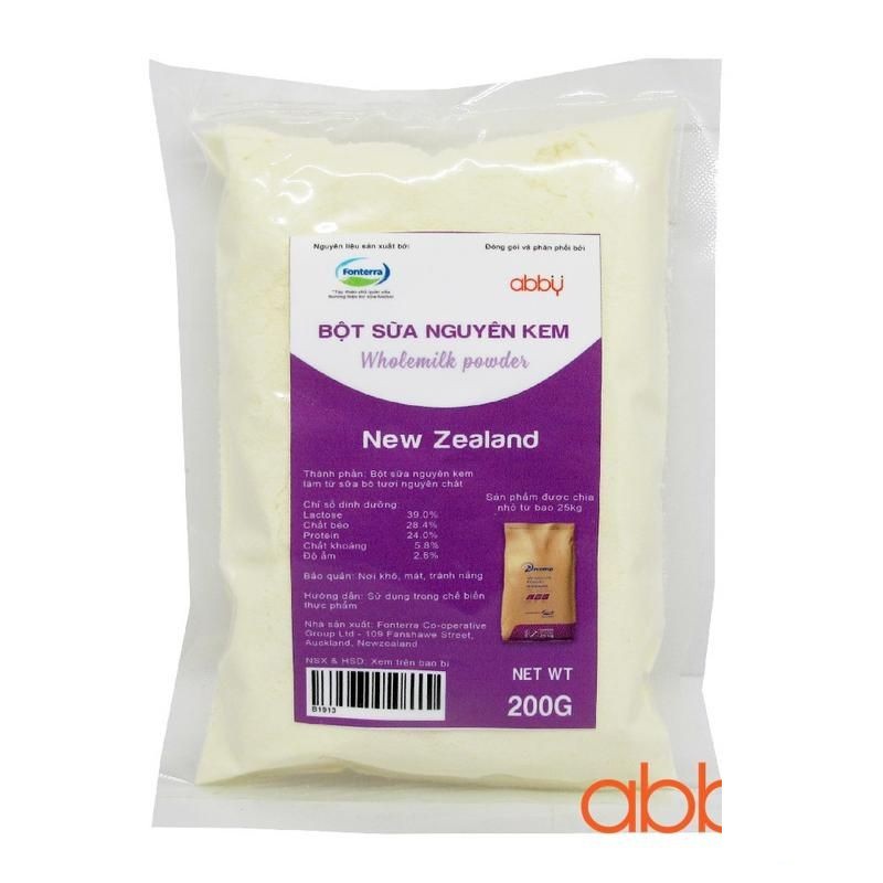 Bột sữa nguyên kem New Zealand 200g