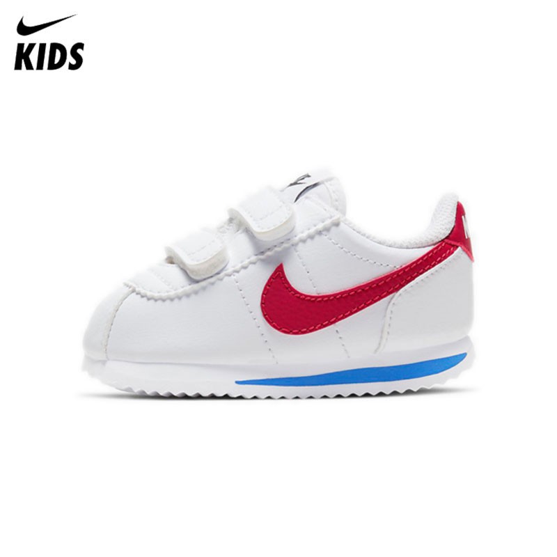 * Sẵn sàng Stock * Nike Giày Velcro Cortez Basic Sl Children Sneakers Nike Kids Giày Nike Giày Sneakers Giày trẻ em Giày thể thao Giày màu trắng Nike cho 1-14 tuổi