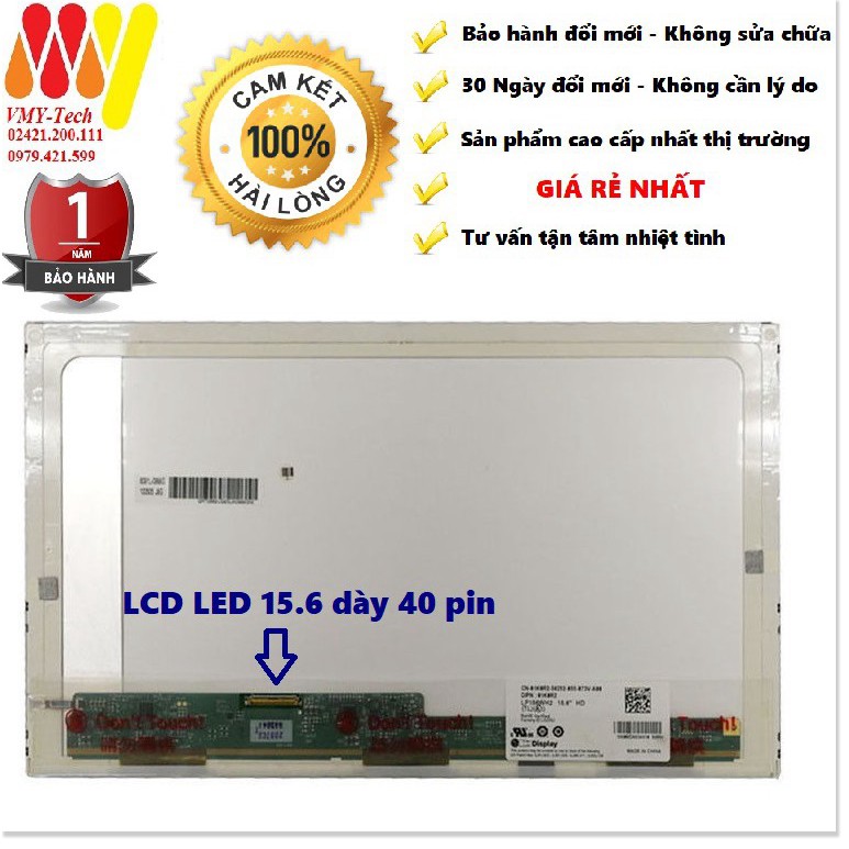 Màn hình laptop Dell Vostro 3500, 3550, 3560, 1015 LCD 15.6 inch led dày