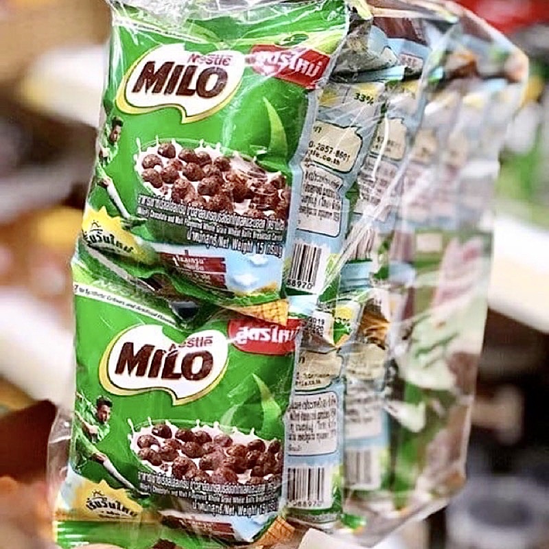 SNACK NGŨ CỐC ĂN SÁNG MILO THÁI LAN GÓI 15G