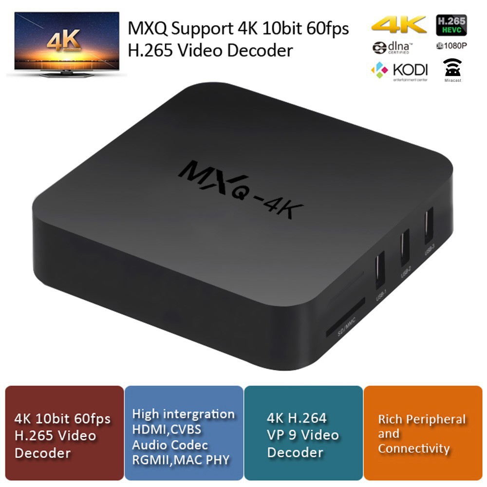 Android Box TV - MXQ 4K Cải tiến 2017 _ Nâng cấp TV thành smart TV