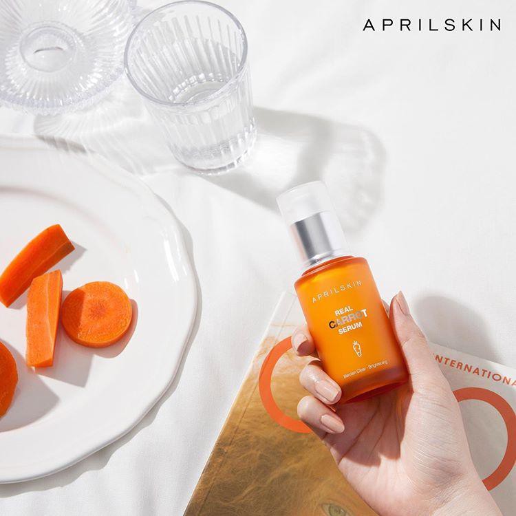 Tinh Chất Cà Rốt Dành Cho Da Mụn Phục Hồi Da April Skin Real Carrot Serum 45g