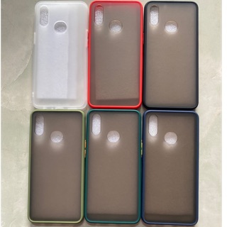 Ốp lưng Samsung Galaxy A10S viền màu lưng nhám cực đẹp
