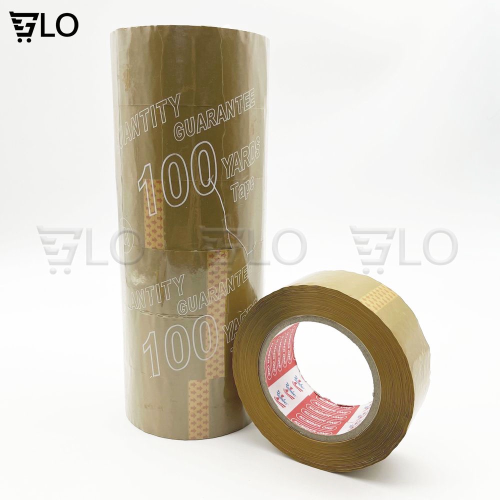 Combo 6 Cuộn Băng Keo 100 Yards(Trong, Đục)