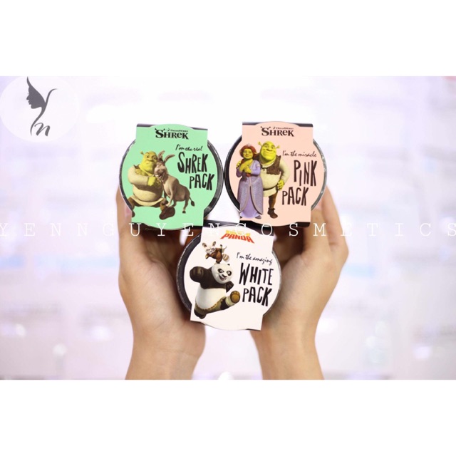 Mặt Nạ Đất Sét Bạc Hà Olive Young - Dream Works I'm The Real Shrek Pack 110g