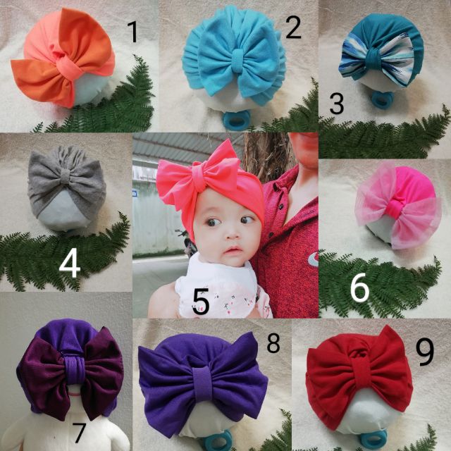 SALE OFF 4 CÁI/ 99K NÓN TURBAN CHO Bé 0-18 tháng LALA shop tại Cần Thơ chuyên sỉ lẻ