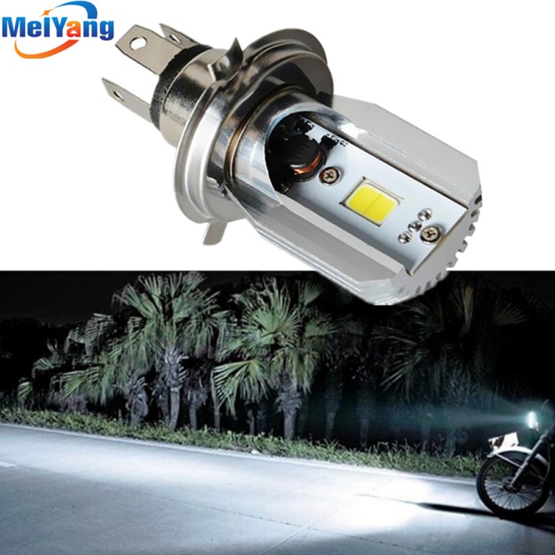 Đèn Pha Xe Máy, Đèn pha led 3 chân cho xe máy Siêu sáng Sale 50% - Nhập khẩu chất lượng cao