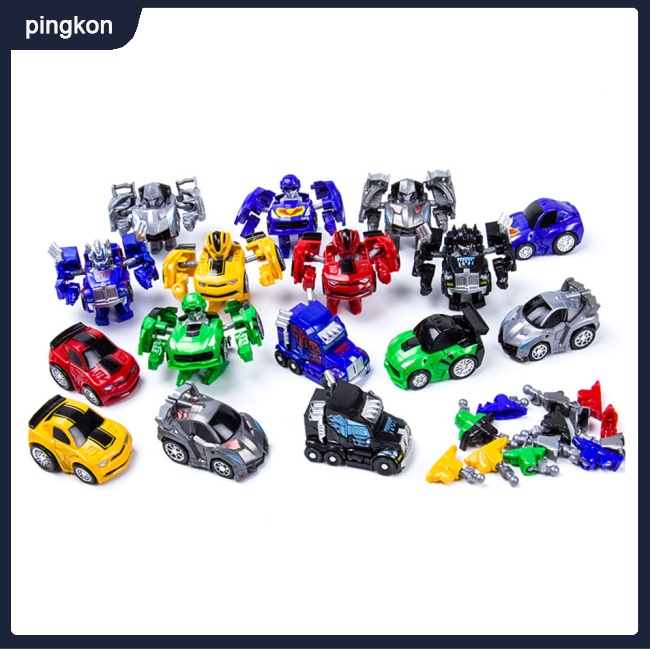 Mô Hình Xe Hơi Biến Hình Rô Bốt Mini Dễ Thương Cho Bé Trai